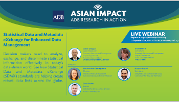 ADB Statistical Data and Metadata eXchange for Enhanced Data Management Webinar