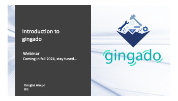 Upcoming webinar - Introduction to gingado