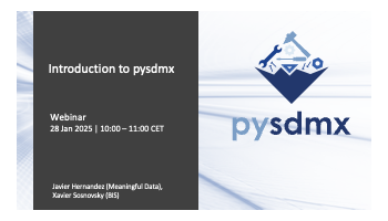 Webinar - Introduction to pysdmx